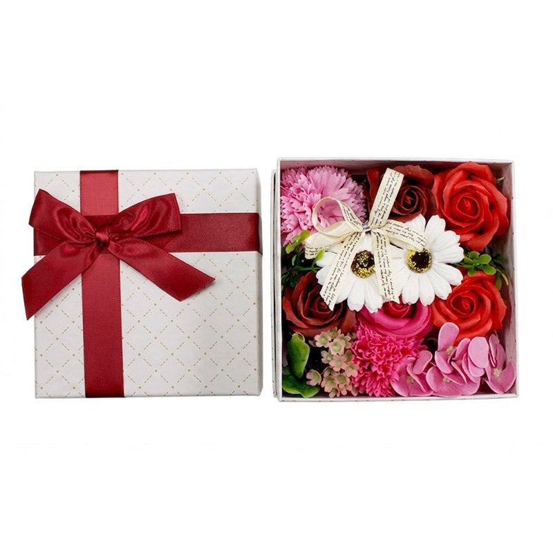 花のカタチの入浴剤　バスフレグランスボックスアレンジ