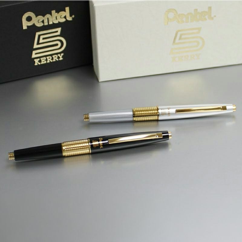ぺんてる KERRY キャップ式高級シャープペンシル 復刻版 ゴールド