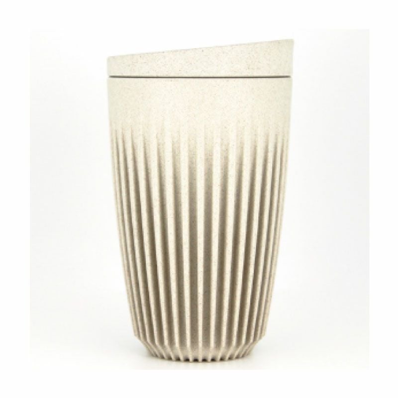 HuskeeCup ハスキーカップ 12oz 340ml チャコール ナチュラル マイカップ タンブラー マグ コップ おしゃれ ふた付き 蓋付き カフェ コーヒー アウトドア オフィス サステナブル エコ 環境 SDGs