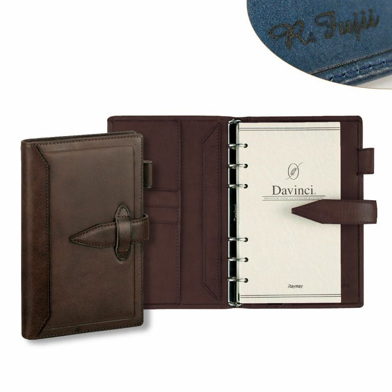 ダヴィンチシステム手帳 ロロマクラシック バイブルサイズ ダーク