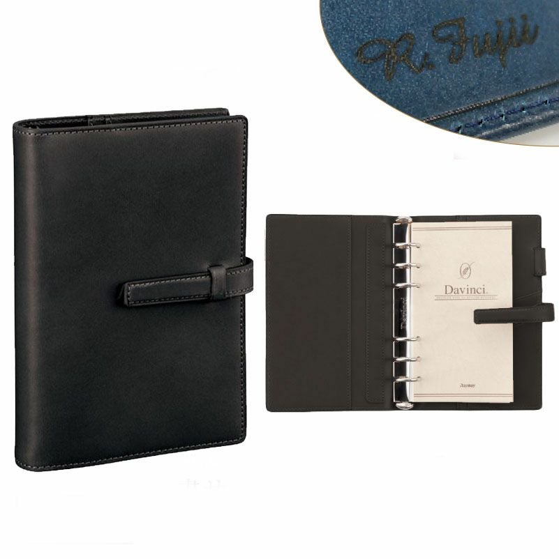 ダヴィンチ システム手帳 オールアース バイブルサイズ ブラック