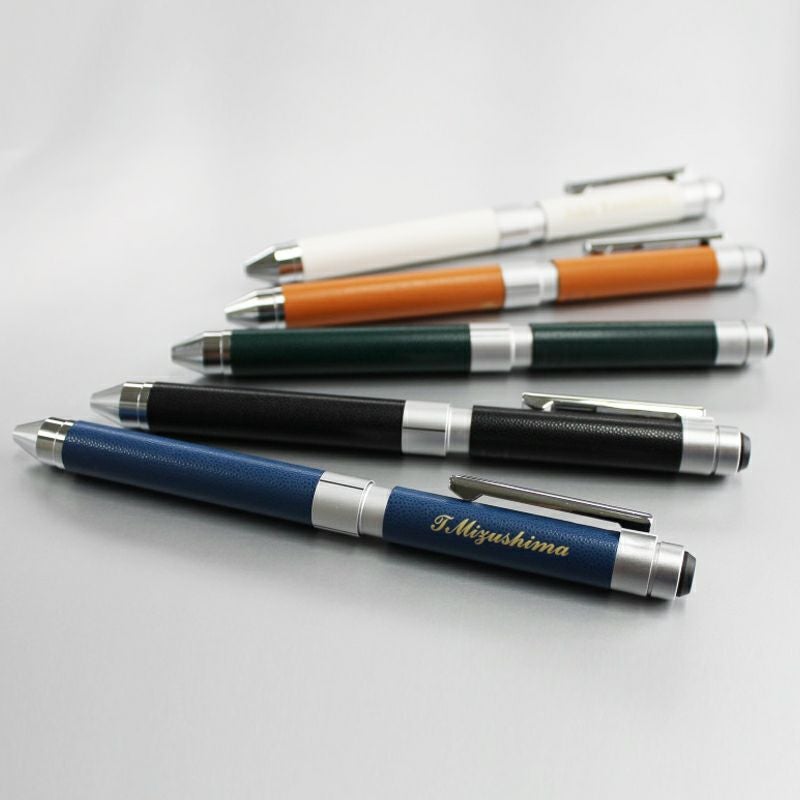 ZEBRA SHARBOX ゼブラ シャーボX CL5 革調多機能ペン 名入れ | PARCELA