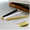 【名入れ対応】Pencillest ペンシレスト 真鍮 ボールペン ツイスト式 芯付き 消しゴム付 100percent ゴールド ホワイト ブラック