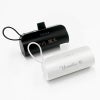 【名入れ対応】mini モバイルバッテリー Type-C出力端子 Lightning出力端子 5000mAh 彫刻 ピンク ブラック ホワイト ブラック 軽量 小型 急速充電 大容量 コンパクト 記念 ギフト iPhone AirPods 販促 ノベルティ 携帯 トラベル 旅行