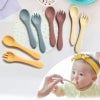【名入れ】シリコン スプーン フォーク シリコン カトラリー キッズ 幼児 子供 食器 離乳 ピンク ブルー モカ くすみカラー 出産祝い 誕生日 ギフト 記念 プレゼント