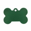 【名入れ彫刻/両面】ネームプレート タグ ID 迷子札 骨型 ペット 犬 アルミニウム 二重カン付 両面彫刻 愛用の首輪に装着可能 超小型犬 小型犬 中型犬 大型犬