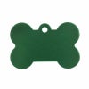 【名入れ彫刻/両面】ネームプレート タグ ID 迷子札 骨型 ペット 犬 アルミニウム 二重カン付 両面彫刻 愛用の首輪に装着可能 超小型犬 小型犬 中型犬 大型犬