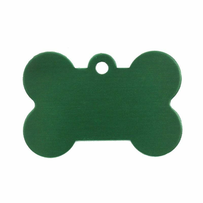 【名入れ彫刻/両面】ネームプレート タグ ID 迷子札 骨型 ペット 犬 アルミニウム 二重カン付 両面彫刻 愛用の首輪に装着可能 超小型犬 小型犬 中型犬 大型犬