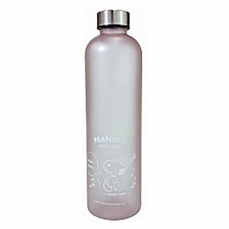 【名入れ無料】 ウォーターボトル 1000ml 1L 1リットル 水飲みボトル  モチベーションボトル マイボトル 直飲み 大容量 水筒 スヌーピー SNOOPY PEANUTS タイムマーカー 目盛り付き シンプル おしゃれ  美容 健康 水分補給 ギフト プレゼント ピンク ライラック ピーコック