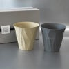 【名入れ彫刻】 RI-CO TIME ロックグラス ロックグラスペア lvory white＆Natural gray アイボリーホワイト＆ナチュラグレイ コップ タンブラー ウイスキー 焼酎 ビール 工芸 陶器 備前焼 食器 雑貨 リサイクル 再生素材 エコ SDGs