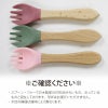 【名入れ無料】 シリコン ランチプレート ワンプレート 正方形  木質持ち手スプーン＆フォークセット ベビー 吸盤 仕切り付き 赤ちゃん キッズ こども ひっくり返らない 食器 皿 ギフト 誕生日 プレゼント 