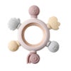 【名入れ無料】　シリコン 木製 歯固め 2タイプ ラトル付 ラトルなし おしゃぶり 赤ちゃん ベビー 新生児 マタニティ 子育て 育児 出産祝い 百日祝い プレママ おもちゃ 乳歯 ファーストトイ 誕生日 ギフト ピンク ブルー
