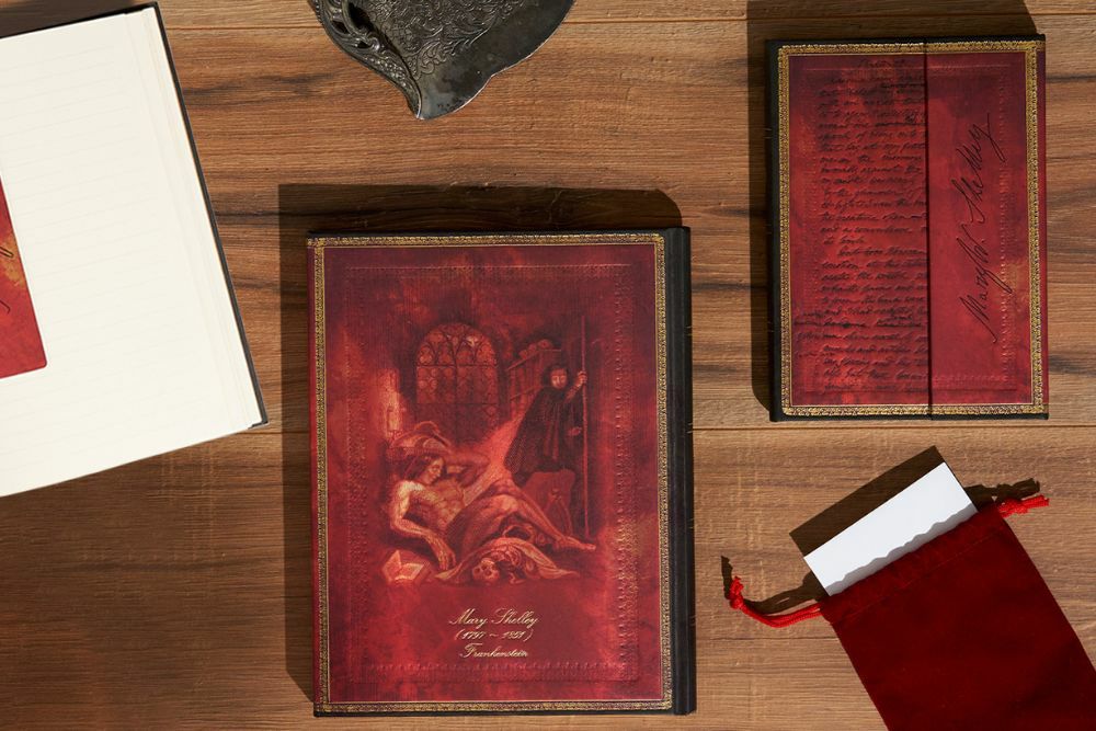 paperblanks メアリー・シェリー フランケンシュタイン ミディサイズ ハードカバー 罫線 ペーパーブランクス