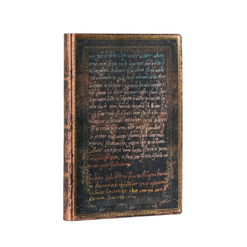 paperblanks FLEXIS ミケランジェロ Handwriting 「手跡」 ミディサイズ ソフトカバー 罫線 ペーパーブランクス