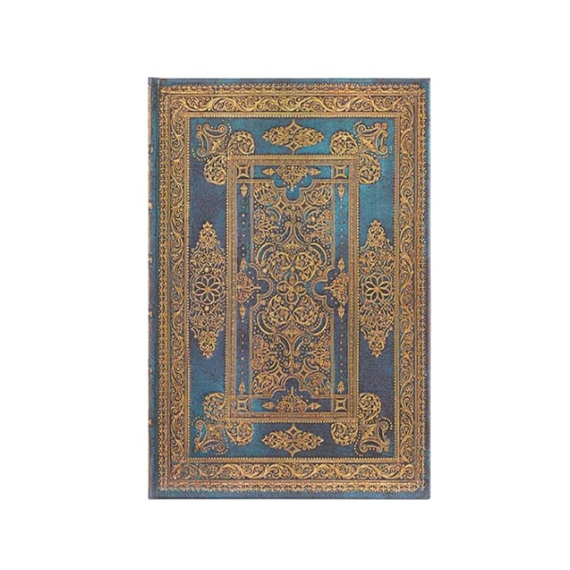 paperblanks ラックス・デザイン ブルー・ラックス ミニサイズ ハードカバー 罫線 ペーパーブランクス