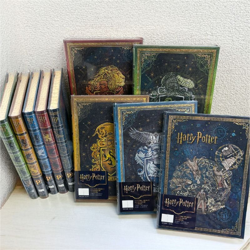 【全寮セット】 【ミディサイズ 罫線 無地】 ペーパーブランクス Paperblanks  ハリーポッター Harry Potter グリフィンドール スリザリン レイブンクロー ハッフルパフ ホグワーツの伝説 10冊セット 罫線 無地 ミディ