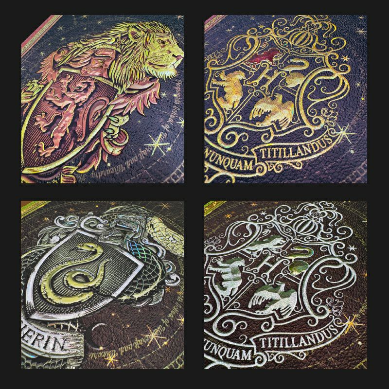 【ミディ 罫線 4冊セット】Paperblanks ペーパーブランクス Harry Potter ハリーポッター ホグワーツ 4寮コンプリート グリフィンドール スリザリン レイブンクロー ハッフルパフ ノート  箱推し 