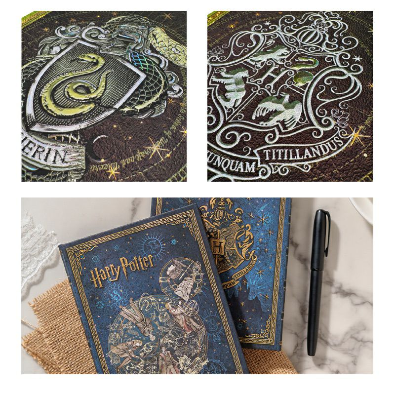 【ミディ 無地 2冊セット】Paperblanks ペーパーブランクス Harry Potter ハリーポッター ホグワーツの伝説＆スリザリン ノート