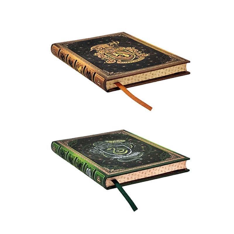 【ミディ 罫線 2冊セット】Paperblanks ペーパーブランクス Harry Potter ハリーポッタースリザリン×ハッフルパフ