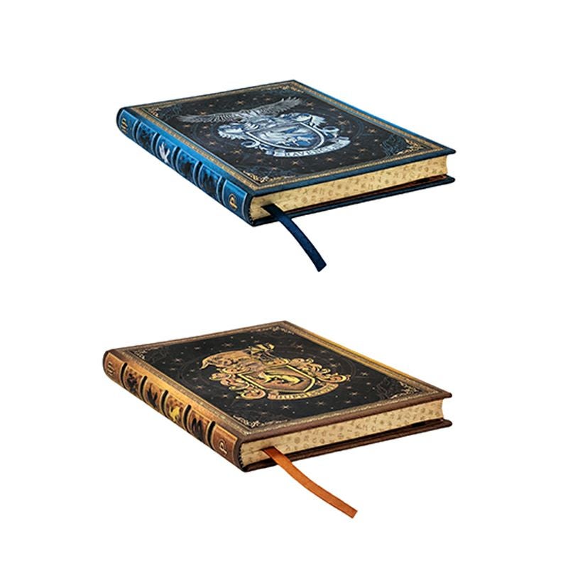 【ミディ 無地 2冊セット】Paperblanks ペーパーブランクス Harry Potter ハリーポッターハッフルパフ×レイブンクロー