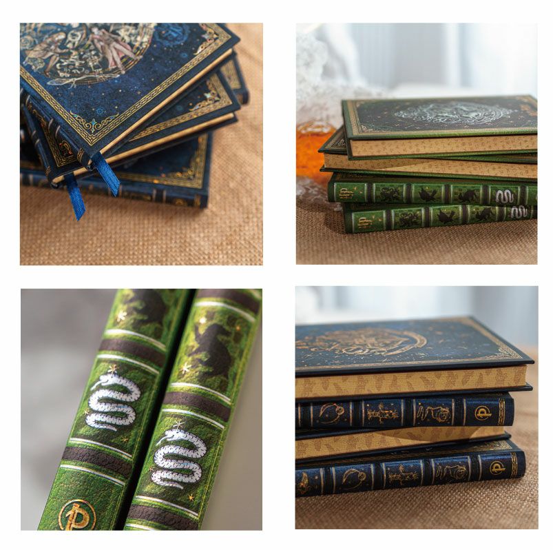 【ミニ/ミディ 罫線 2冊セット】Paperblanks ペーパーブランクス Harry Potter ハリーポッター ホグワーツの伝説(ミニ) スリザリン(ミディ)