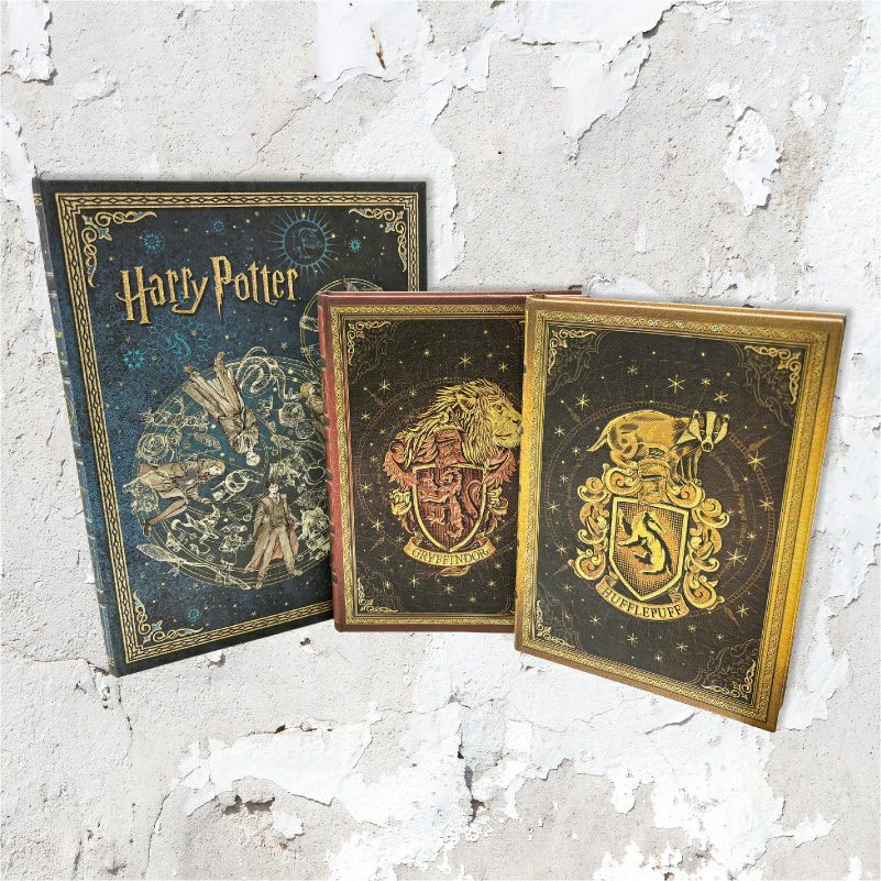 【ウルトラ/ミディ 無地 3冊 創作セット】 Paperblanks ペーパーブランクス Harry Potter ハリーポッター ホグワーツの伝説 グリフィンドール ハッフルパフ ノート