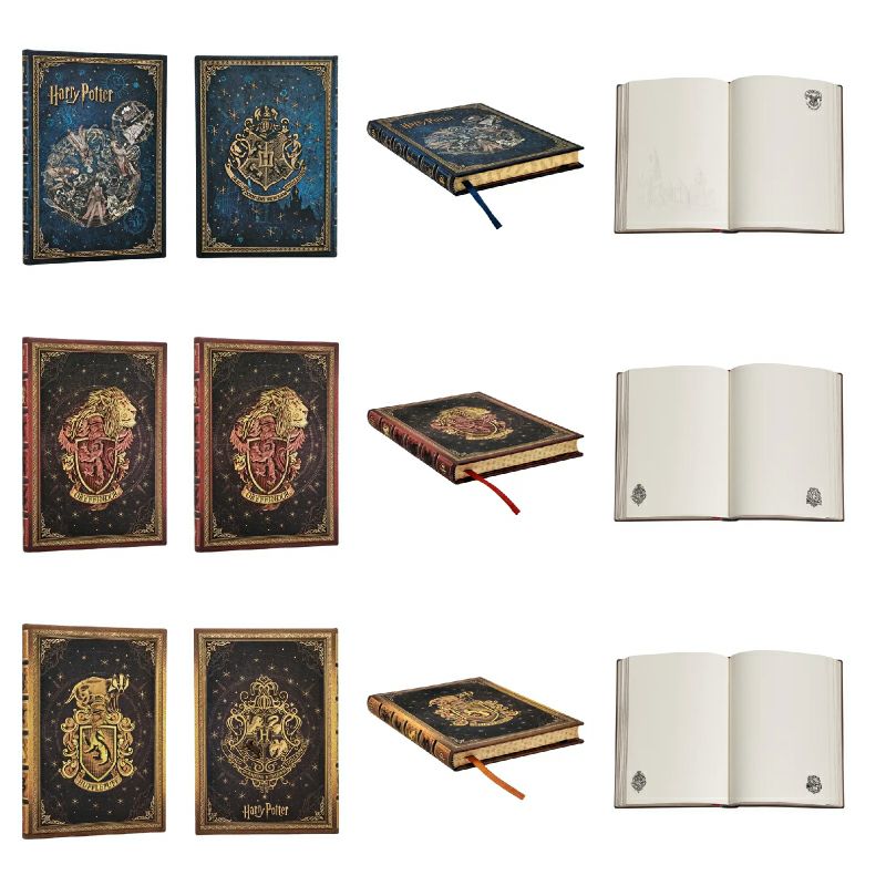 【ウルトラ/ミディ 無地 3冊 創作セット】 Paperblanks ペーパーブランクス Harry Potter ハリーポッター ホグワーツの伝説 グリフィンドール ハッフルパフ ノート