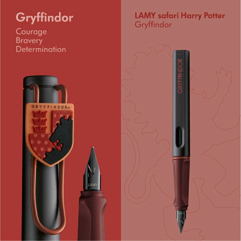 【名入れ無料】 ラミー LAMY サファリ safari ハリーポッター  Harry Potter ハリポタ 万年筆 ４寮セット グリフィンドール スリザリン レイブンクロー ハッフルパフ ホグワーツ 赤 緑 青 黄 文房具 ギフト クリスマス プレゼント 推し活