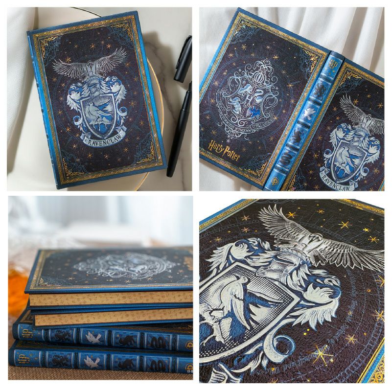 【名入れ無料】　ラミー サファリ LAMY Safari ハリーポッター Harry Potter ハリポタ 万年筆 ペーパーブランクス Paperblanks レイブンクロー ホグワーツ ミディ 無地 ノート 2点セット 誕生日 ギフト 推し活