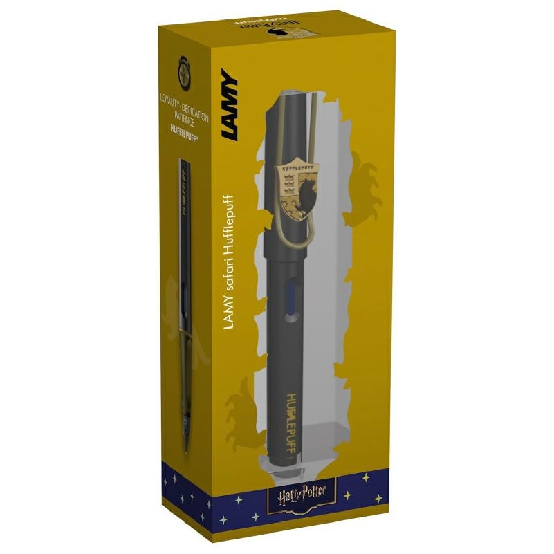 【名入れ無料】　ラミー サファリ LAMY Safari ハリーポッター Harry Potter ハリポタ 万年筆 ペーパーブランクス Paperblanks ハッフルパフ ホグワーツ ミディ 無地 ノート 2点セット 誕生日 ギフト 推し活