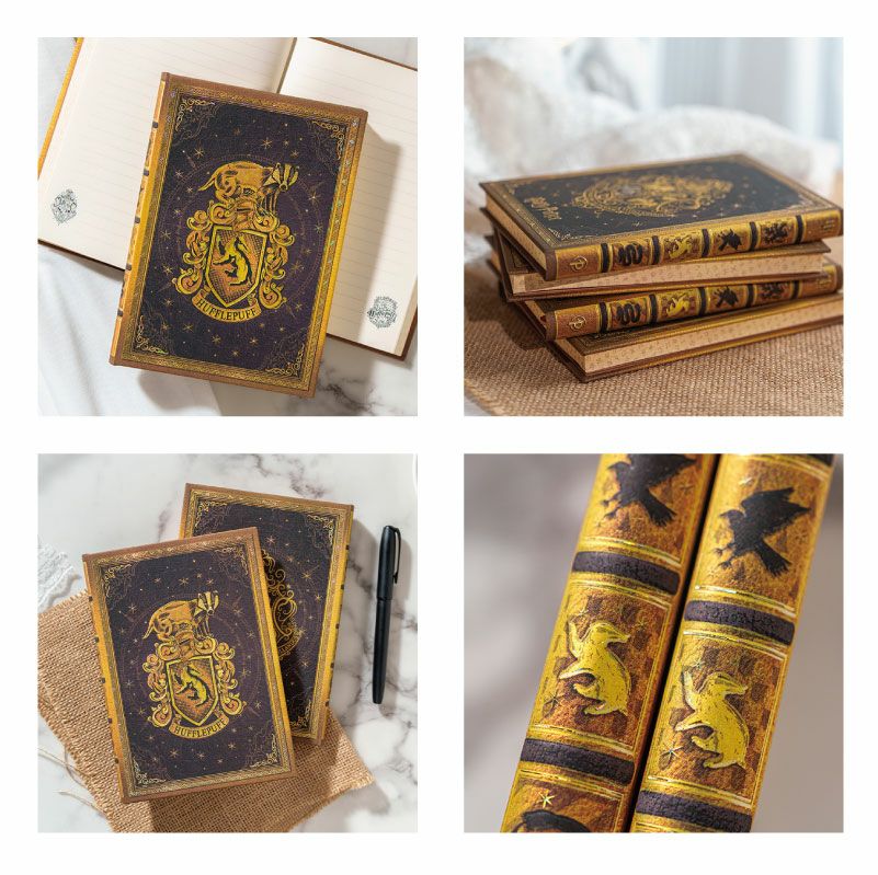 【ウルトラ罫線/ミディ無地 2冊セット】 Paperblanks ペーパーブランクス Harry Potter ハリーポッター ホグワーツの伝説 ハッフルパフ ノート