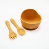 【名入れ無料】 シリコンボウル オールシリコンカトラリー セット スプーン＆フォーク ベビー 吸盤 BABY BOWL 赤ちゃん キッズ こども 食器 離乳 出産祝い ギフト 誕生日 プレゼント