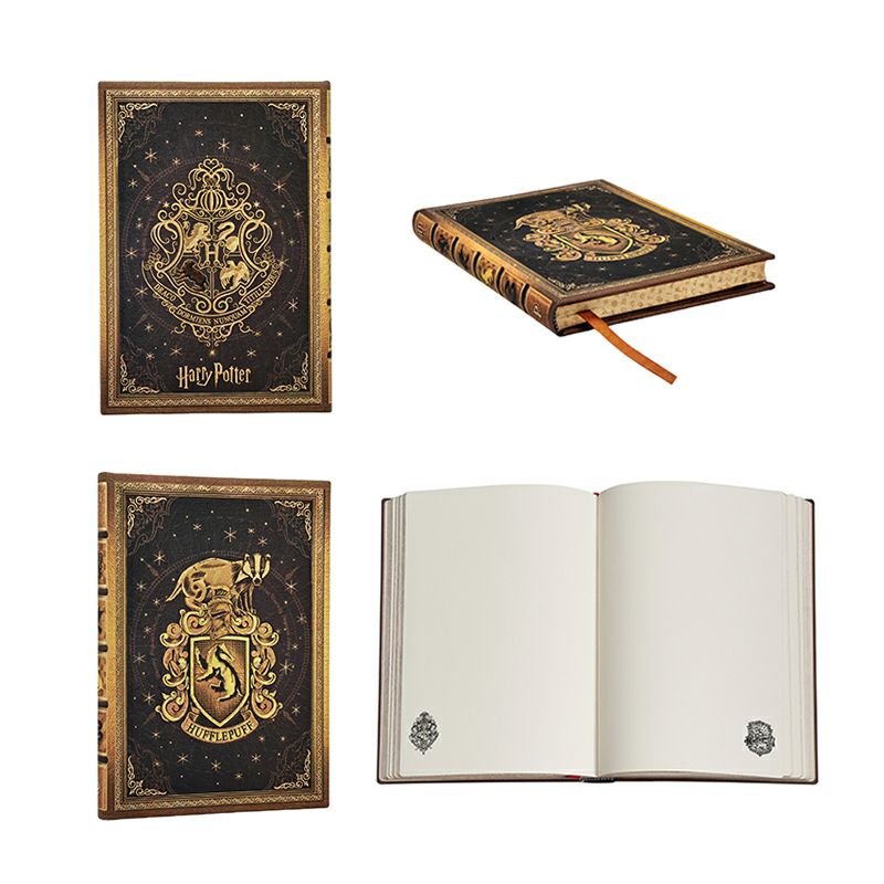 【mini罫線/ミディ無地 2冊セット】 Paperblanks ペーパーブランクス Harry Potter ハリーポッター ホグワーツの伝説 ハッフルパフ ノート