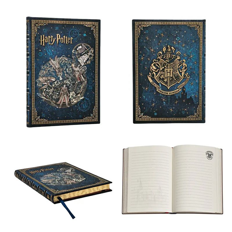 【ミディ罫線/ミディ無地 2冊セット】 Paperblanks ペーパーブランクス Harry Potter ハリーポッター ホグワーツの伝説 スリザリン ノート