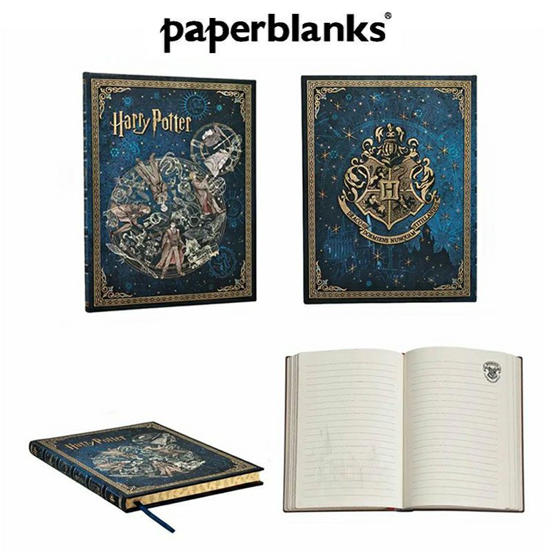 【名入れ無料】ハリーポッター Harry Potter ハリポタ ラミー サファリ LAMY Safari 万年筆 ペーパーブランクス Paperblanks スリザリン ホグワーツの伝説 ウルトラ 罫線 ノート 2点セット