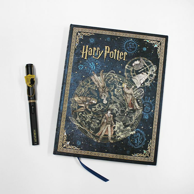 【名入れ無料】ハリーポッター Harry Potter ハリポタ ラミー サファリ LAMY Safari 万年筆 ペーパーブランクス Paperblanks ハッフルパフ ホグワーツの伝説 ウルトラ 無地 ノート 2点セット