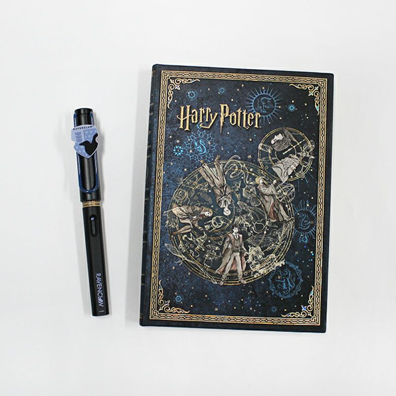 【名入れ無料】ハリーポッター Harry Potter ハリポタ ラミー サファリ LAMY Safari 万年筆 ペーパーブランクス Paperblanks レイブンクロー ホグワーツの伝説 midi 無地 ノート 2点セット