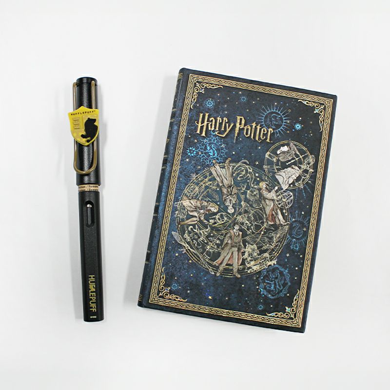 【名入れ無料】ハリーポッター Harry Potter ハリポタ ラミー サファリ LAMY Safari 万年筆 ペーパーブランクス Paperblanks ハッフルパフ ホグワーツの伝説 mini 無地 ノート 2点セット