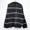 n.o.t. ニットカーディガン 長袖 前開き チェック ブラック 黒  M
