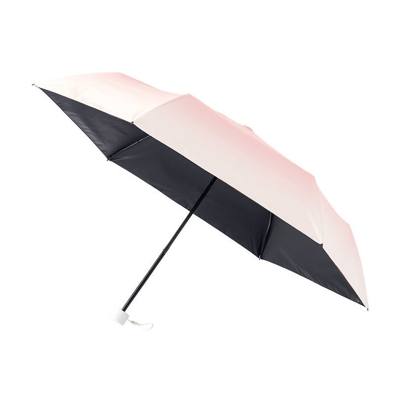 【バンド名入れ可能】折りたたみ傘 グラデーション 遮光 晴雨兼用 手動 ポーチ付 50cm UVカット ネイルガード ブルー ピンク パープル 遮光100% 熱中症 日焼け対策  母の日 父の日 プレゼント