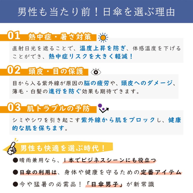 【名入れ無料】メンズ用 折りたたみ傘 日傘 晴雨兼用 UVファストシャット自動開閉 形状記憶 58cm 熱中症対策 紫外線対策 プレゼント 通勤 通学 ビジネスマン 学生 　