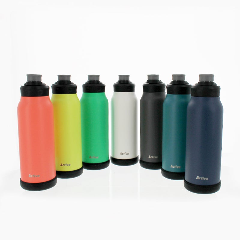 【名入れ無料】【ロゴ彫刻可】 Activa ダイレクトボトル 直飲み ハンドル付き 保冷専用 ステンレスボトル 1000ml 1L 軽量 スポーツ飲料OK アクティバ スポーツ アウトドア 熱中症対策 水分補給 通勤 通学