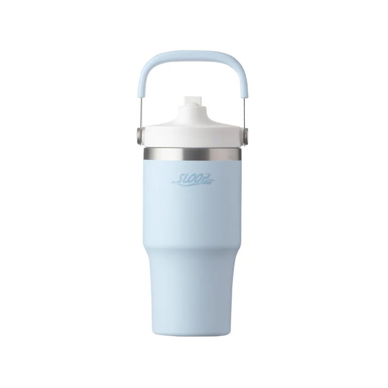 【名入れ無料】【ロゴ対応】フリップストロータンブラー 600ml ステンレス 真空断熱二重構造 保冷 ハンドル付き 2WAY 水筒 SLOOP スループ 熱中症対策 水分補給 スポーツ 卒団 卒業 プレゼント 記念品