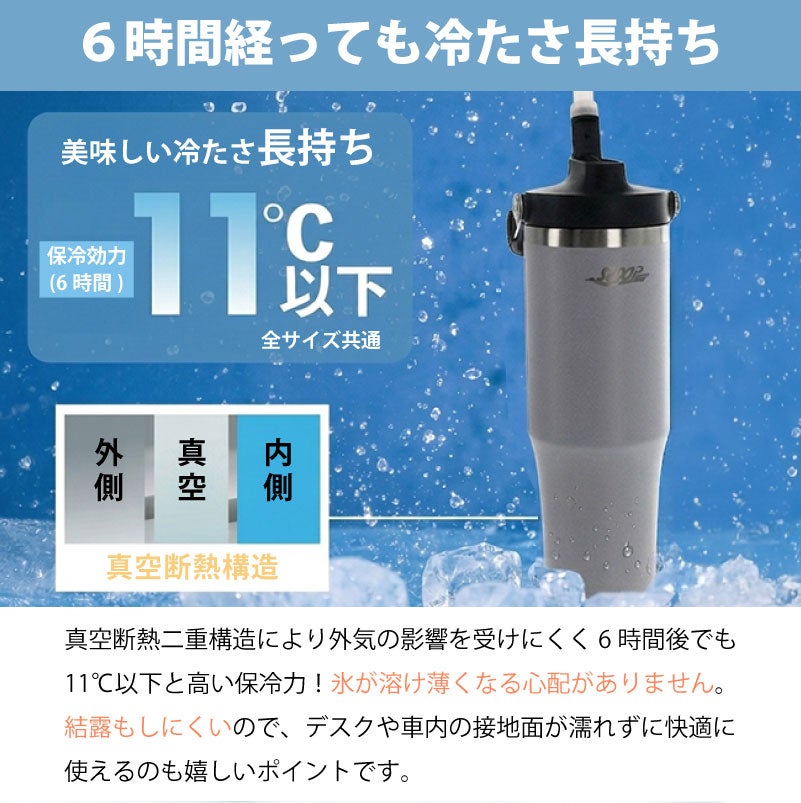 【名入れ無料】【ロゴ対応】フリップストロータンブラー 900ml ステンレス 真空断熱二重構造 保冷 ハンドル付き 2WAY 水筒 SLOOP スループ 熱中症対策 水分補給 スポーツ 卒団 卒業 プレゼント 記念品