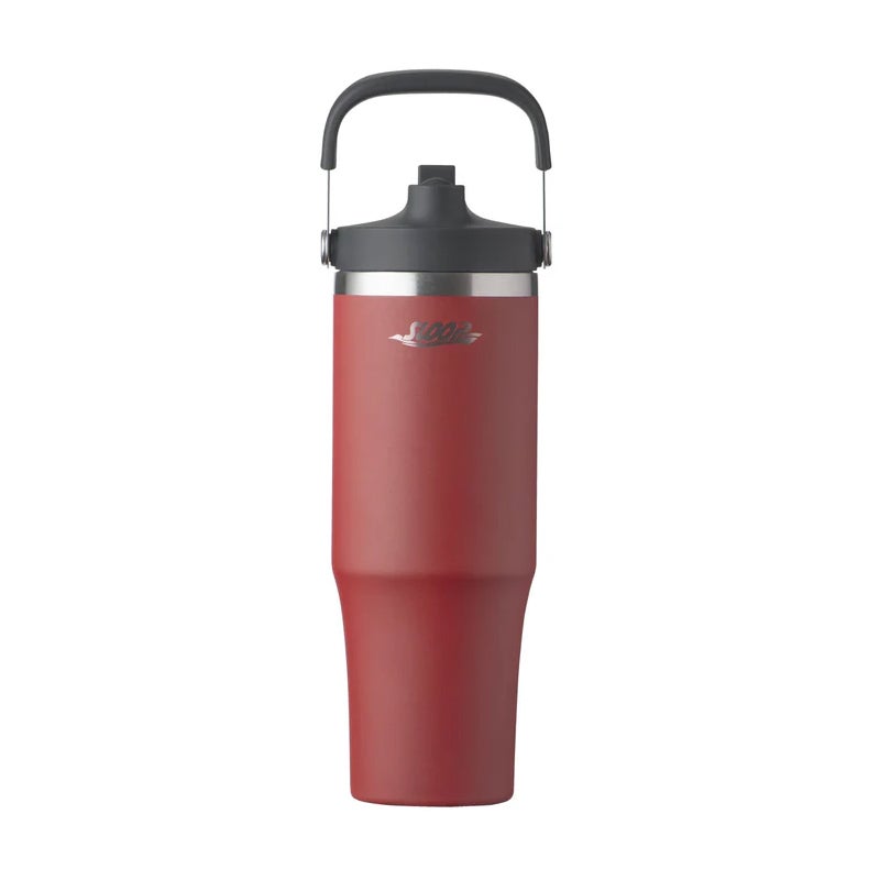 【名入れ無料】【ロゴ対応】フリップストロータンブラー 900ml ステンレス 真空断熱二重構造 保冷 ハンドル付き 2WAY 水筒 SLOOP スループ 熱中症対策 水分補給 スポーツ 卒団 卒業 プレゼント 記念品