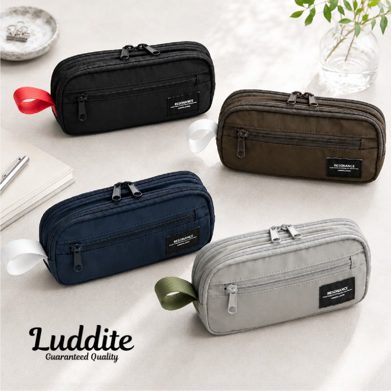 ラダイト LUDDITE Resonance リゾネートペンケース 大容量 ナイロン 多機能 筆箱 LDRE-REPN
