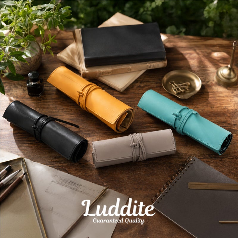 ラダイト LUDDITE THE POST サステナブルレザー ロールペンケース 5本差し ファスナーポケット LDSL-RPN