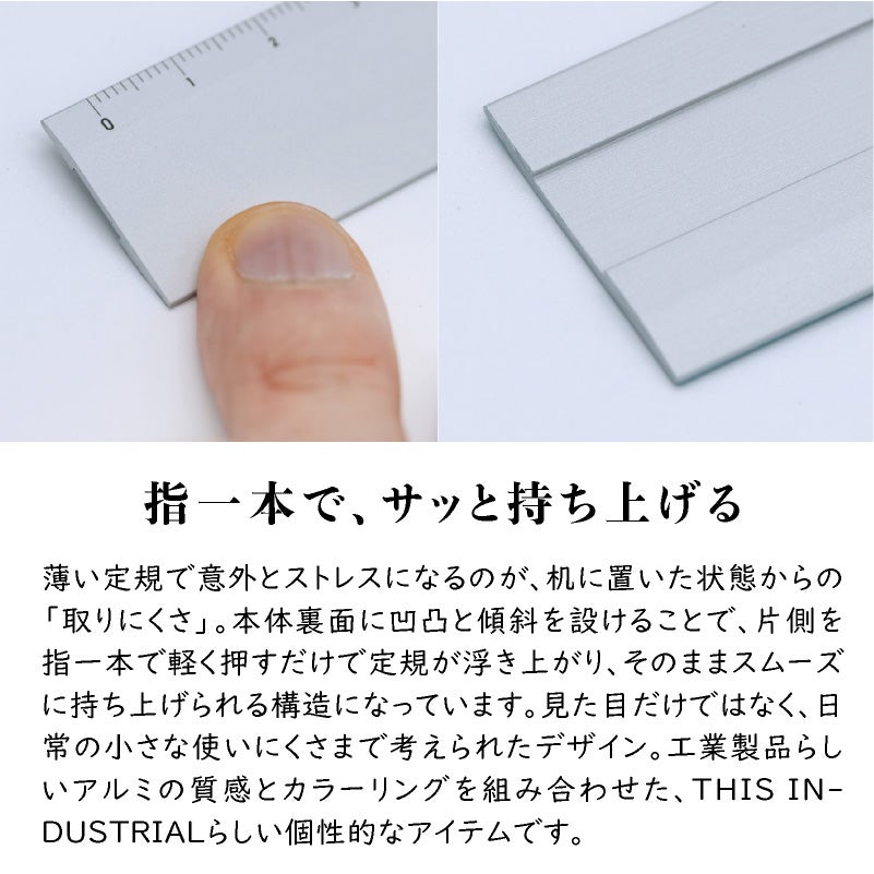 THIS INDUSTRIAL Attractive PenTray 定規 ものさし 15cm