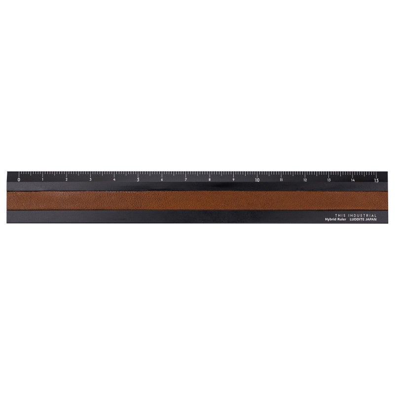 ラダイト LUDDITE THIS INDUSTRIAL Hybrid Ruler 15cm アルミ定規 製図 文房具 日本製 LDTI-HRB