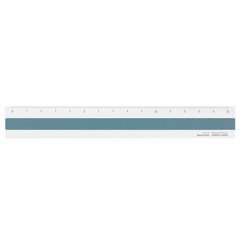 ラダイト LUDDITE THIS INDUSTRIAL Hybrid Ruler 15cm アルミ定規 製図 文房具 日本製 LDTI-HRB